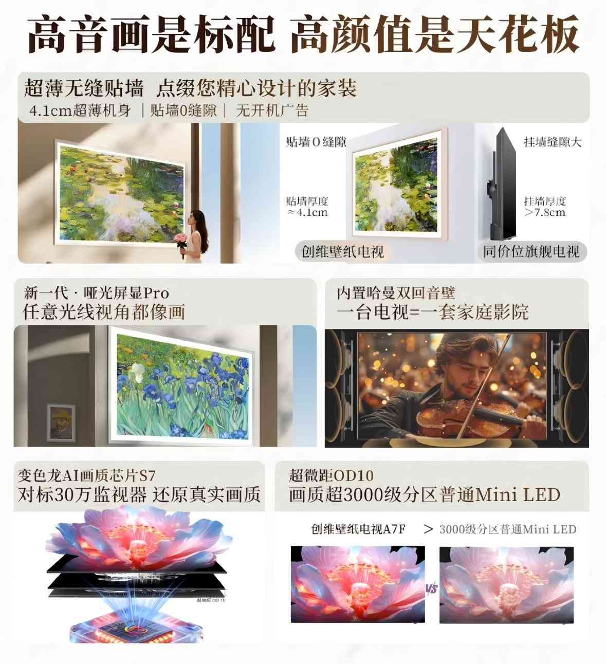 创维电视质量怎么样 电视怎么选？闭眼冲双十一全网热销TOP1的创维壁纸电视