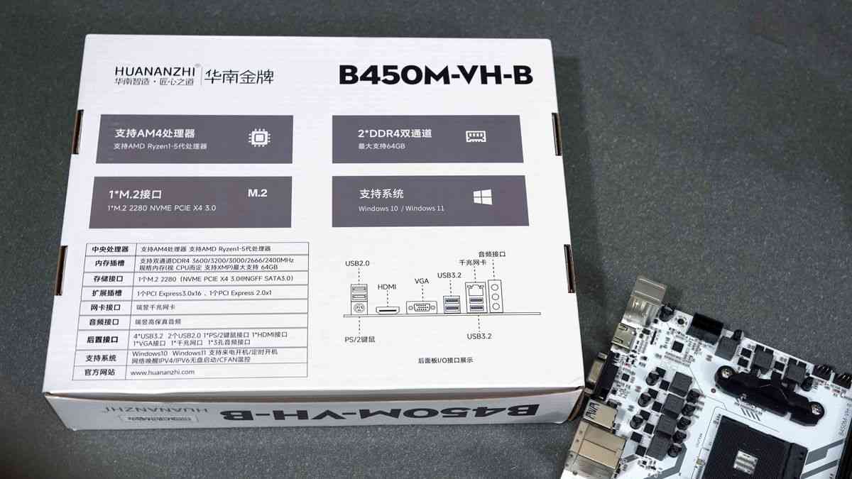 250元级B450白色主板深度评测：华南金牌能否驾驭R5-5600G？