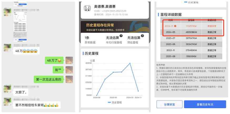 11款奥德赛购车警示：表显11万公里实为48万公里，个人卖家陷阱解析